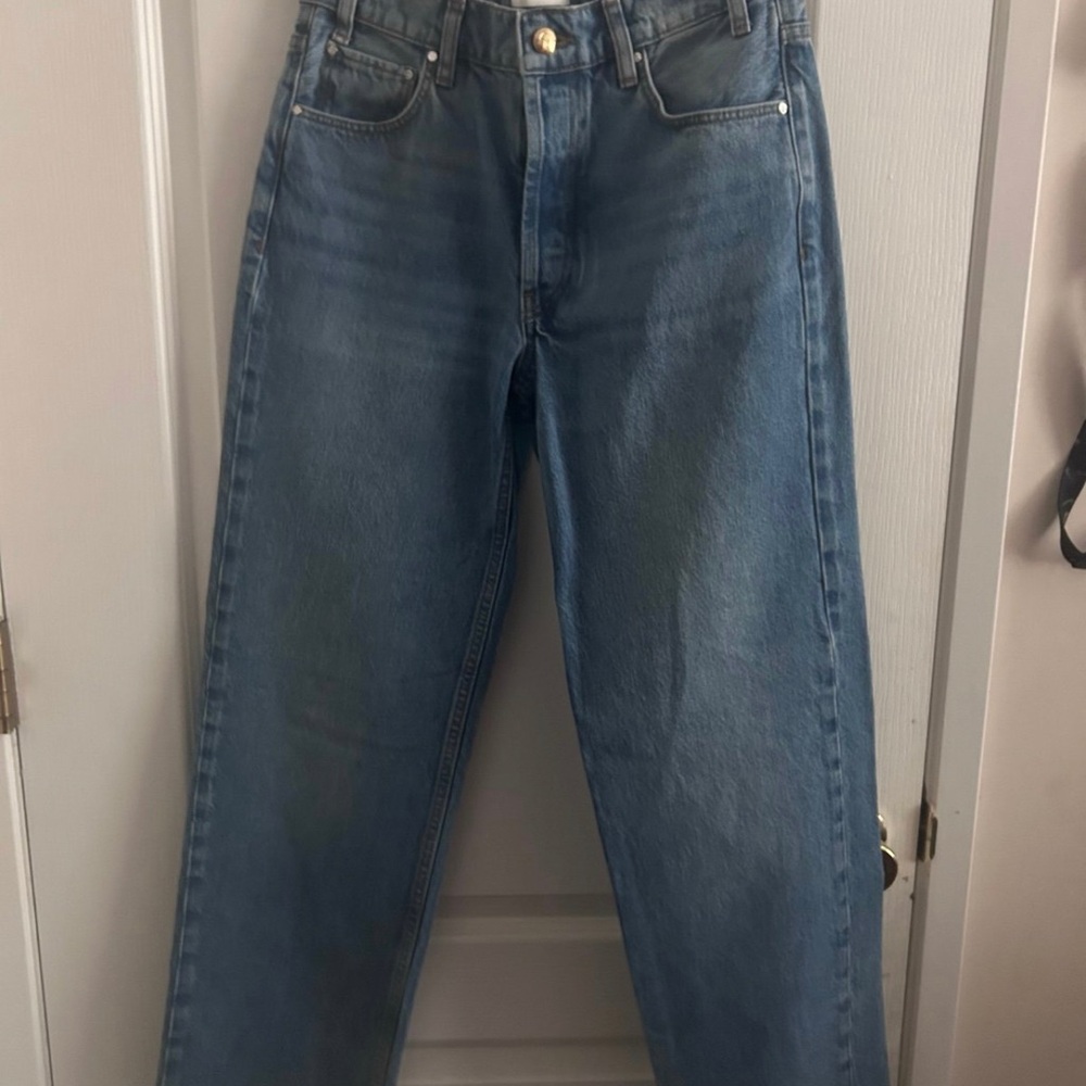 Anine Bing Galvin Denim Straight Jeans